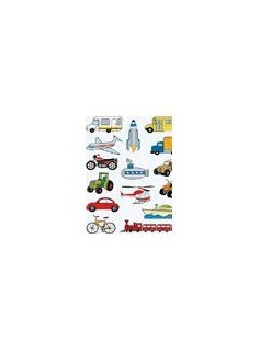 Apli Bolsa De Gomets Tematicos Transportes - 45 Gomets En 3 Hojas - Ilustraciones Divertidas Para Enriquecer