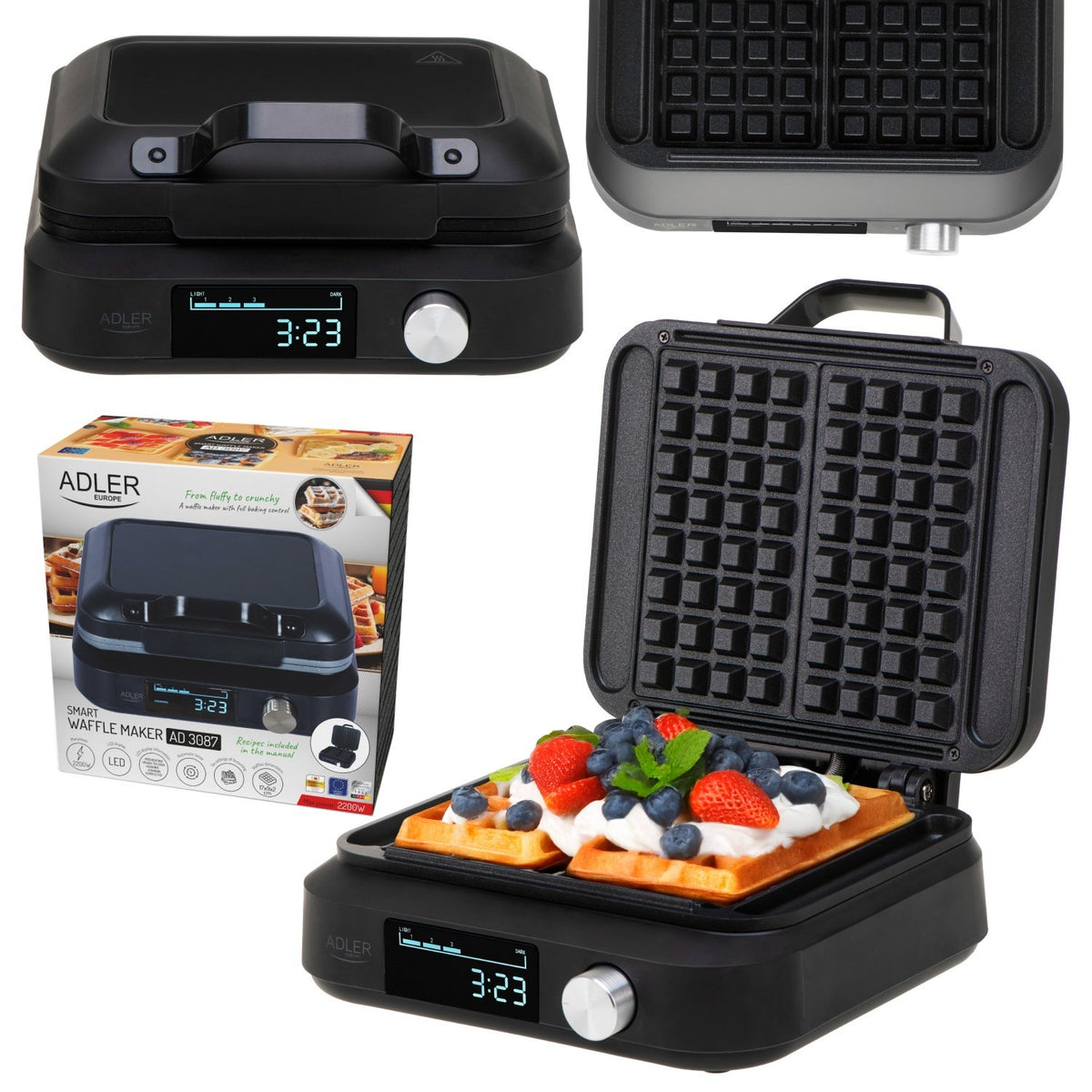 EAN 5905575907639 - Adler 2 barquillo(s) 1500 W Negro imagen 17