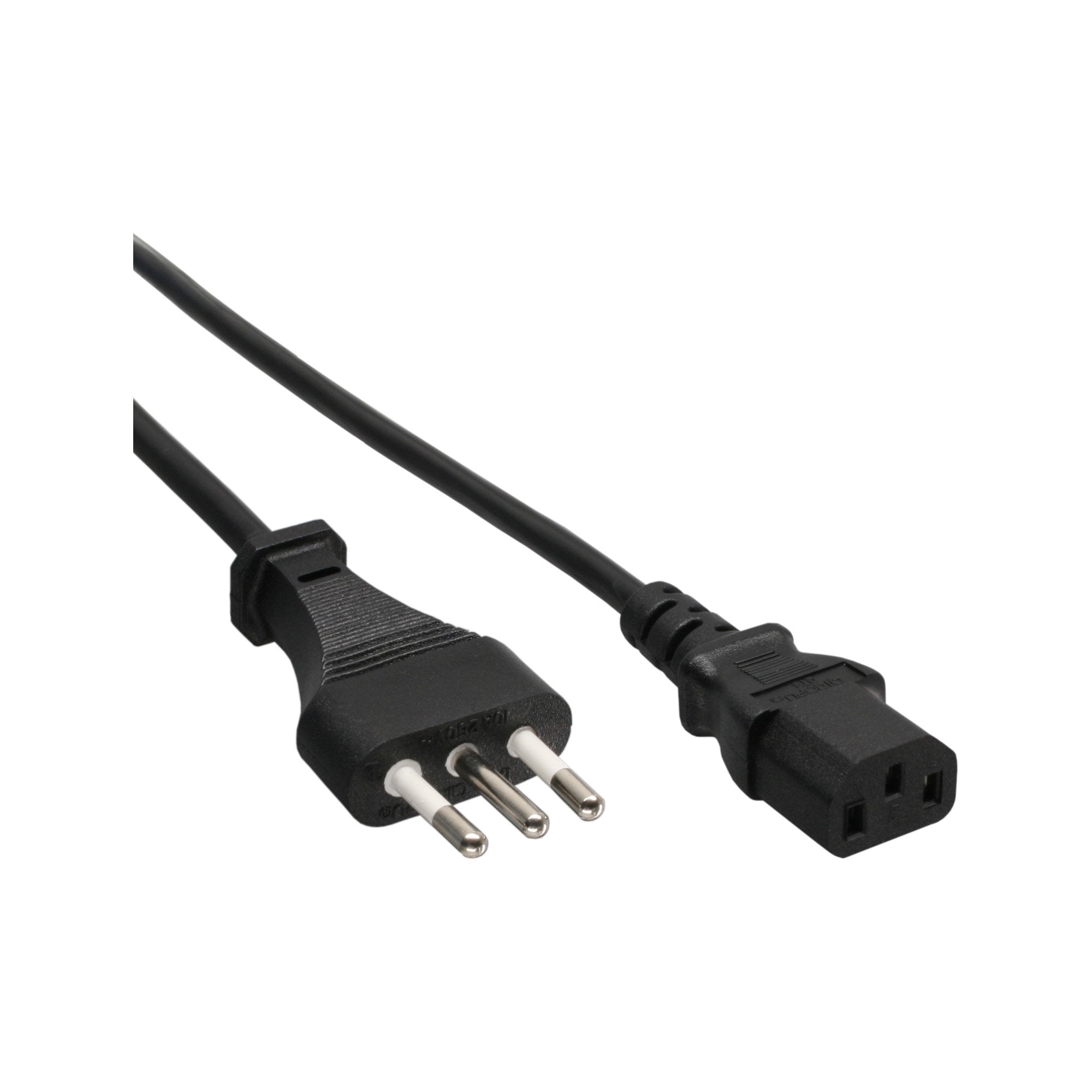 40pcs. Bulk-Pack Inline® Power Cable Mains Plug Italy Type L A Iec C13 Connector 1.8m
