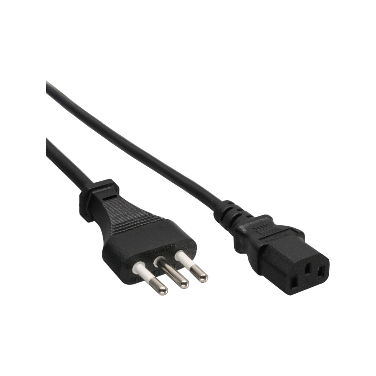 Cable De Alimentación Inline, Enchufe De Italia A Enchufe Iec, 3,0 M