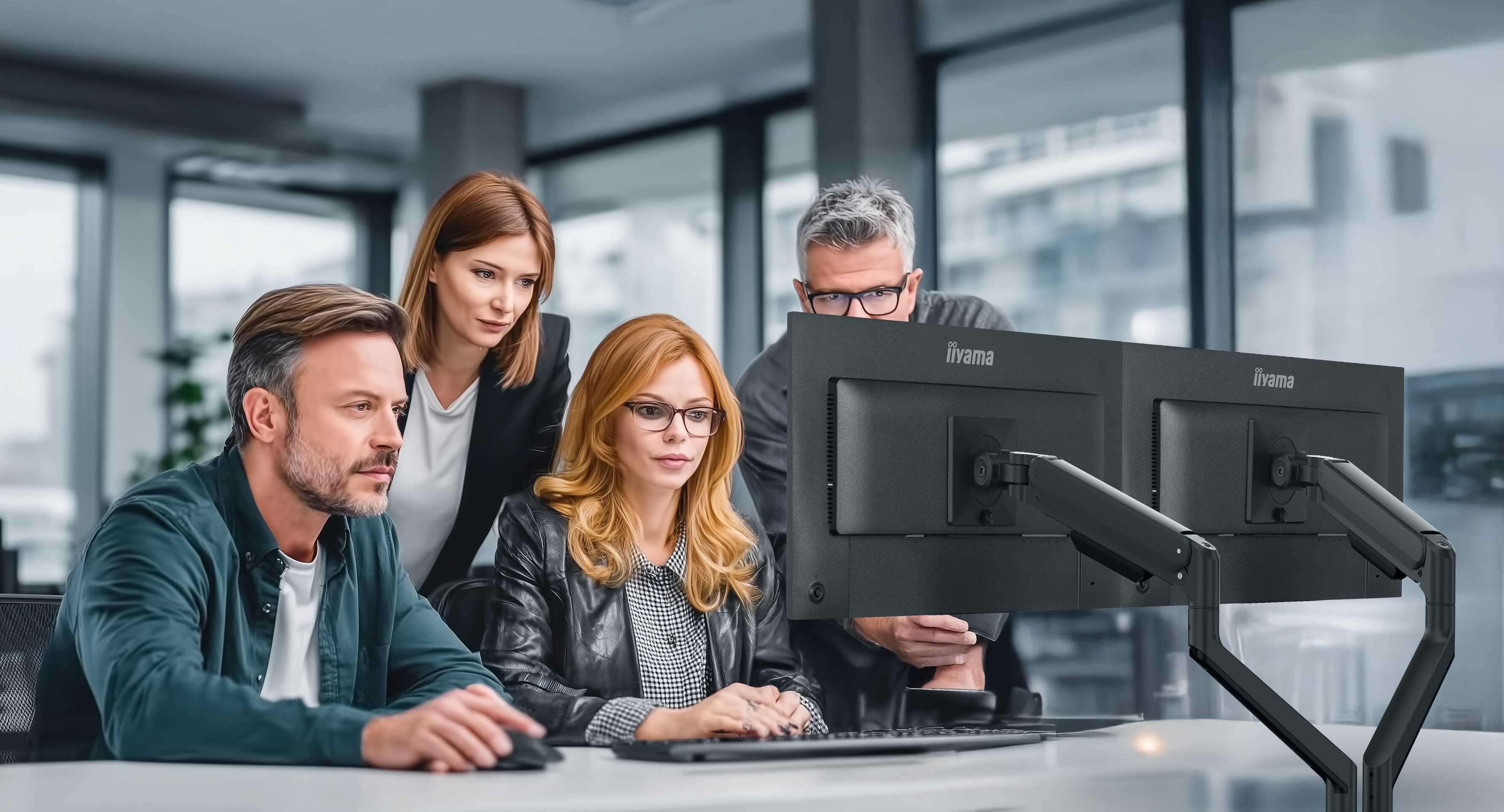 EAN 4948570033454 - iiyama DS4002C-B1 soporte para monitor 81,3 cm (32") Escritorio Negro imagen 7