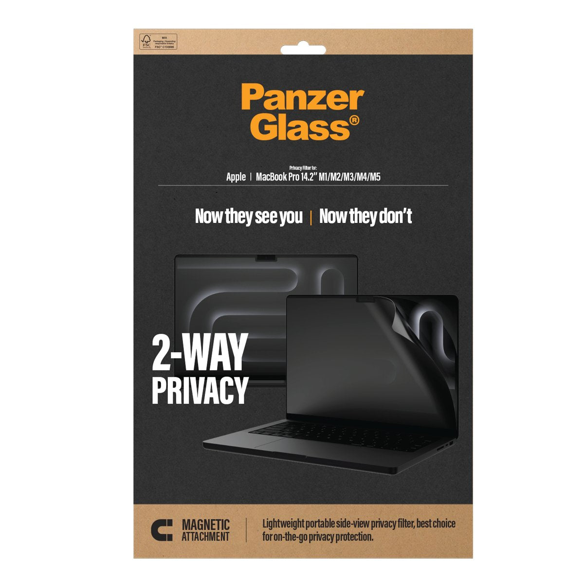 Panzerglass Apple Macbook Pro 14.2' Magn.2-Way Privacy Pet