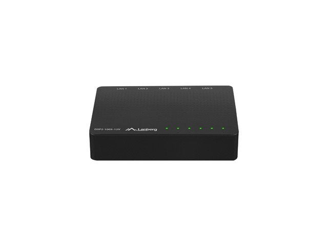 EAN 5901969424164 - Lanberg DSP2-1005-12V switch No administrado Gigabit Ethernet (10/100/1000) Negro imagen 3
