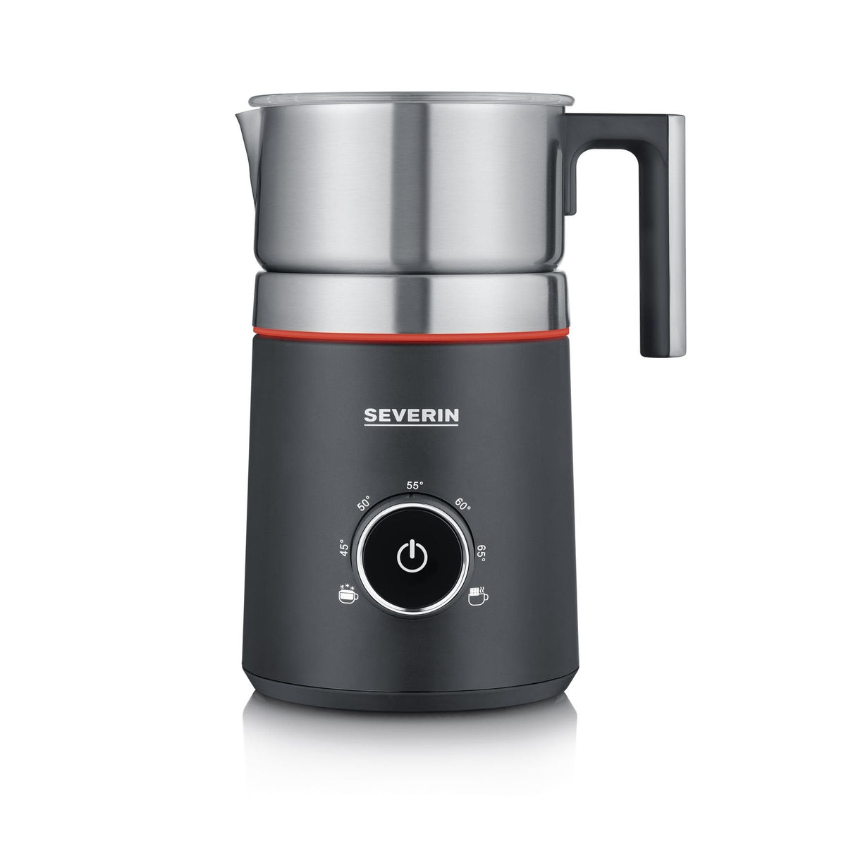 Severin Sm 3586 Espumador De Leche Automático Negro, Acero Inoxidable