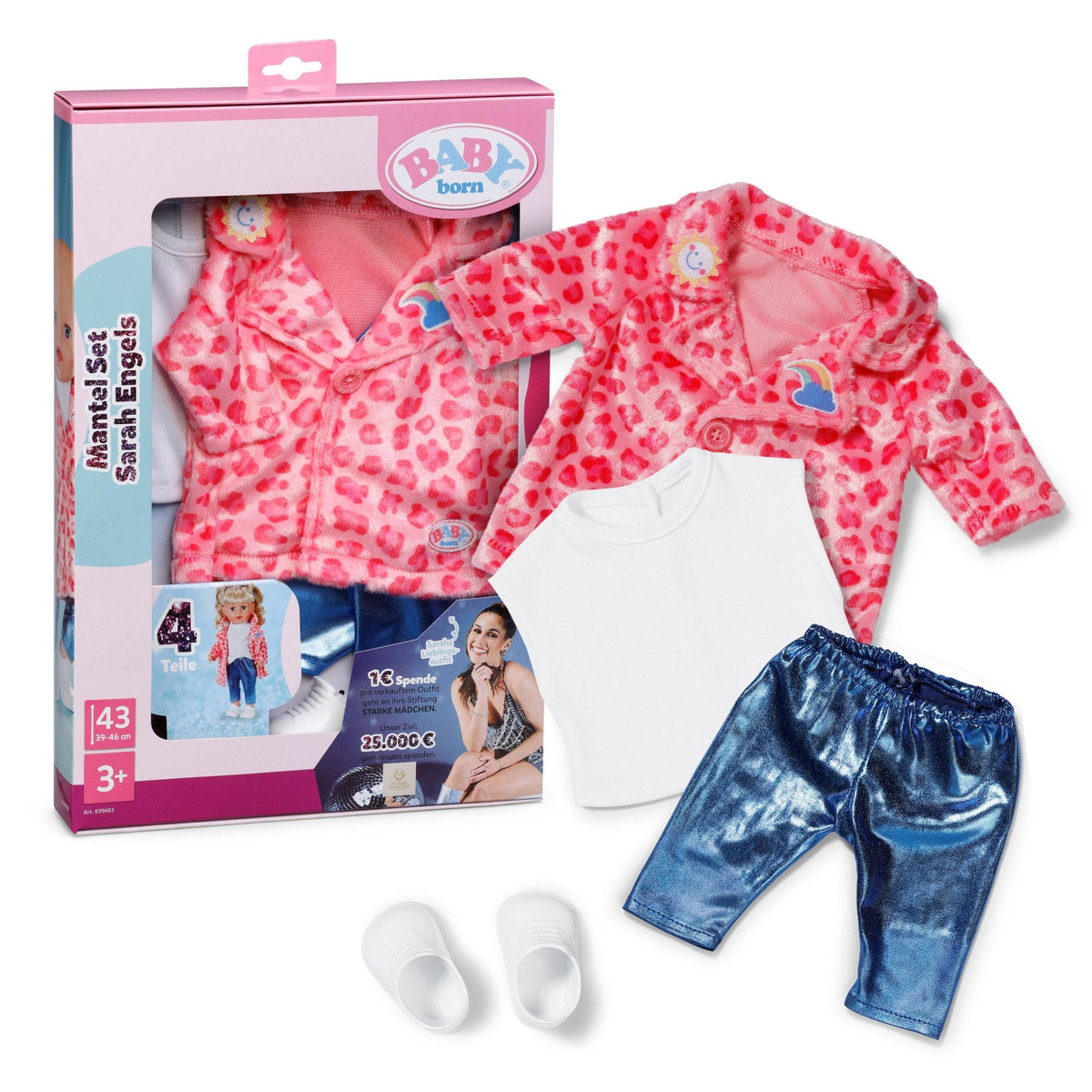 Zapf Creation Baby Born Coat Set Sarah Engels 43cm 839683
