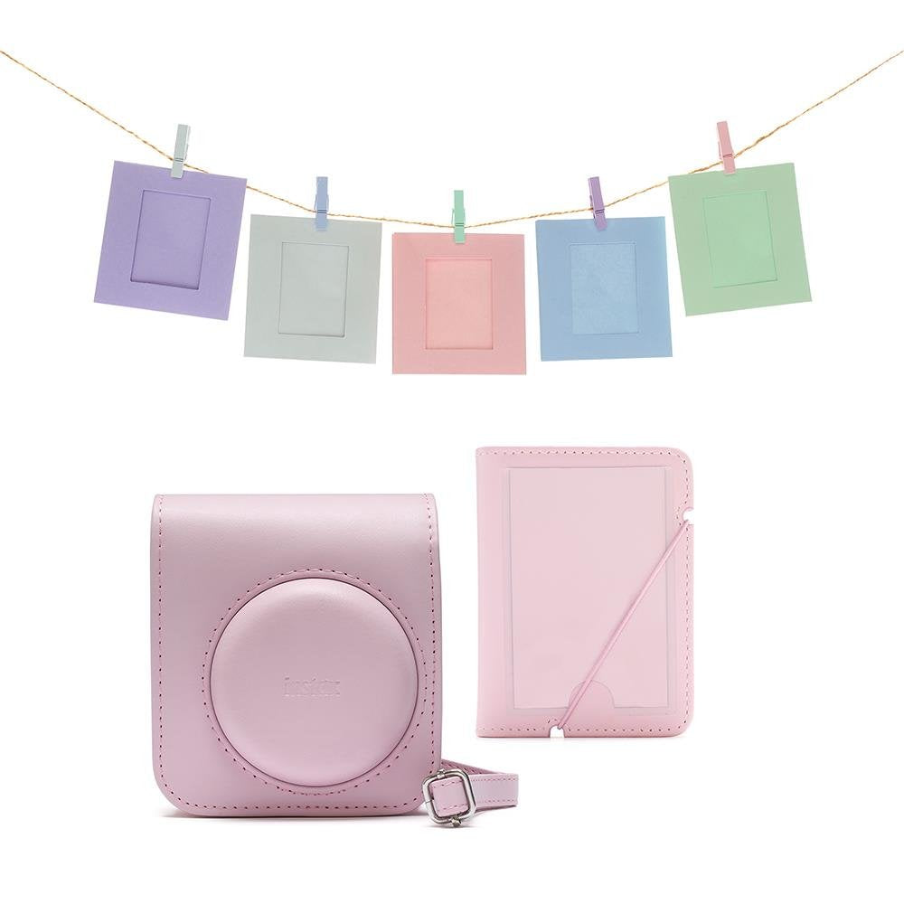 Fujifilm Instax Mini 12 Accesorios Kit Blossom Funda Instax Mini 12 + Álbum De Fotos + Paquete De 10 Tarjetas