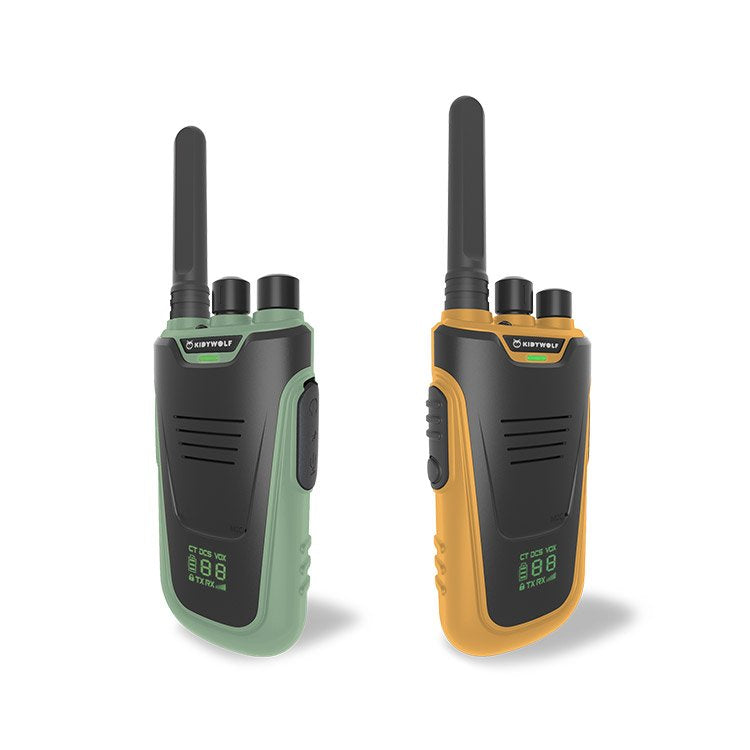 Kidywolf Walkie-Talkies Mit Taschenlampe Grün/Orange
