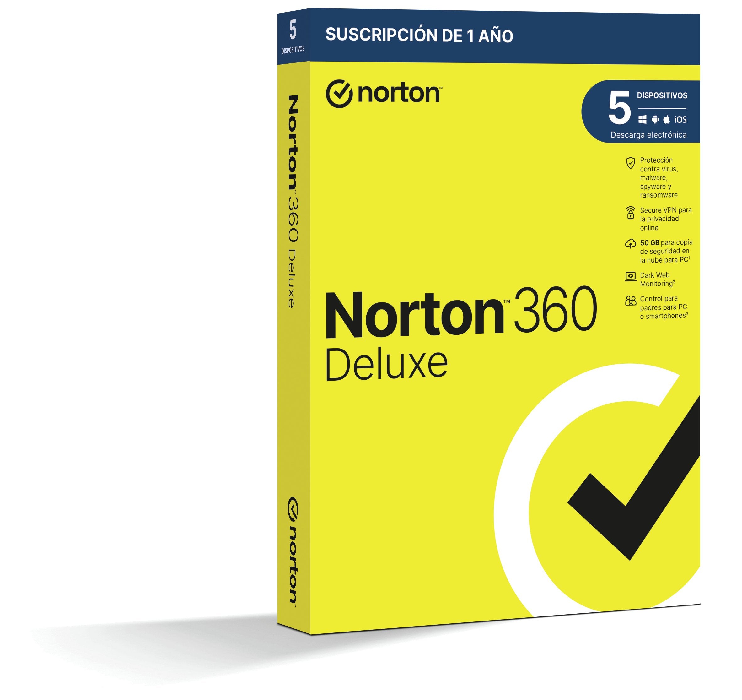 EAN 5397231019389 - Norton 360 Deluxe Seguridad de antivirus Base Español 1 licencia(s) 1 año(s) imagen 2