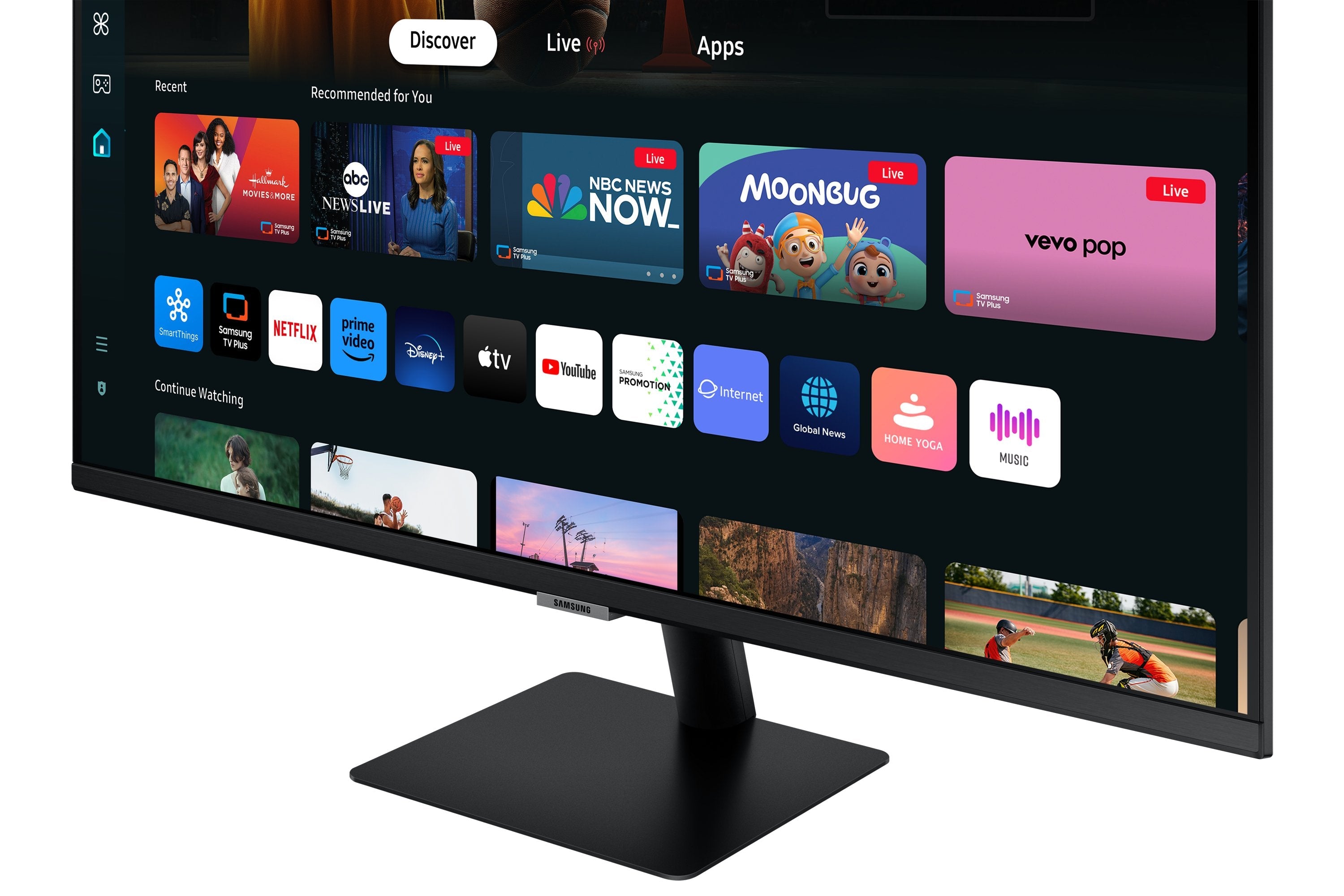 Monitor Samsung M70d 32" 3840 X 2160 Pixeles 4k Ultra Hd Led Negro