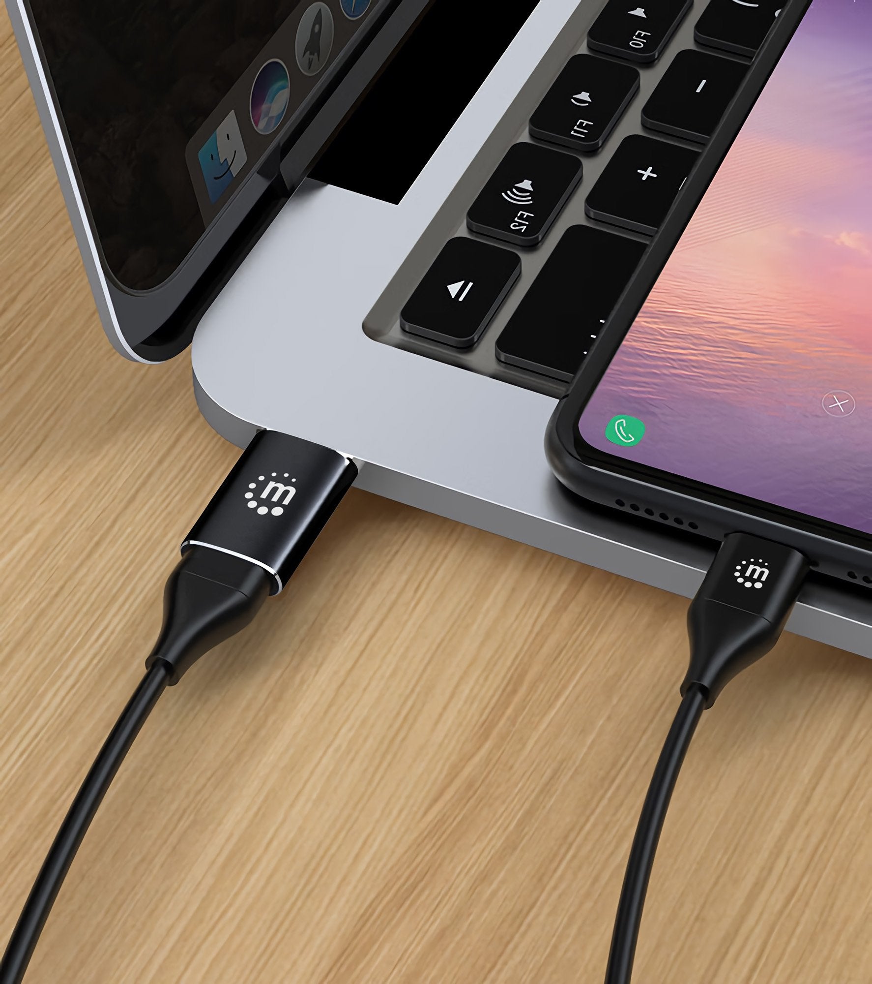 Manhattan Usb-A A Usb-C Adaptador Usb 3.2 Gen 2 10gbps