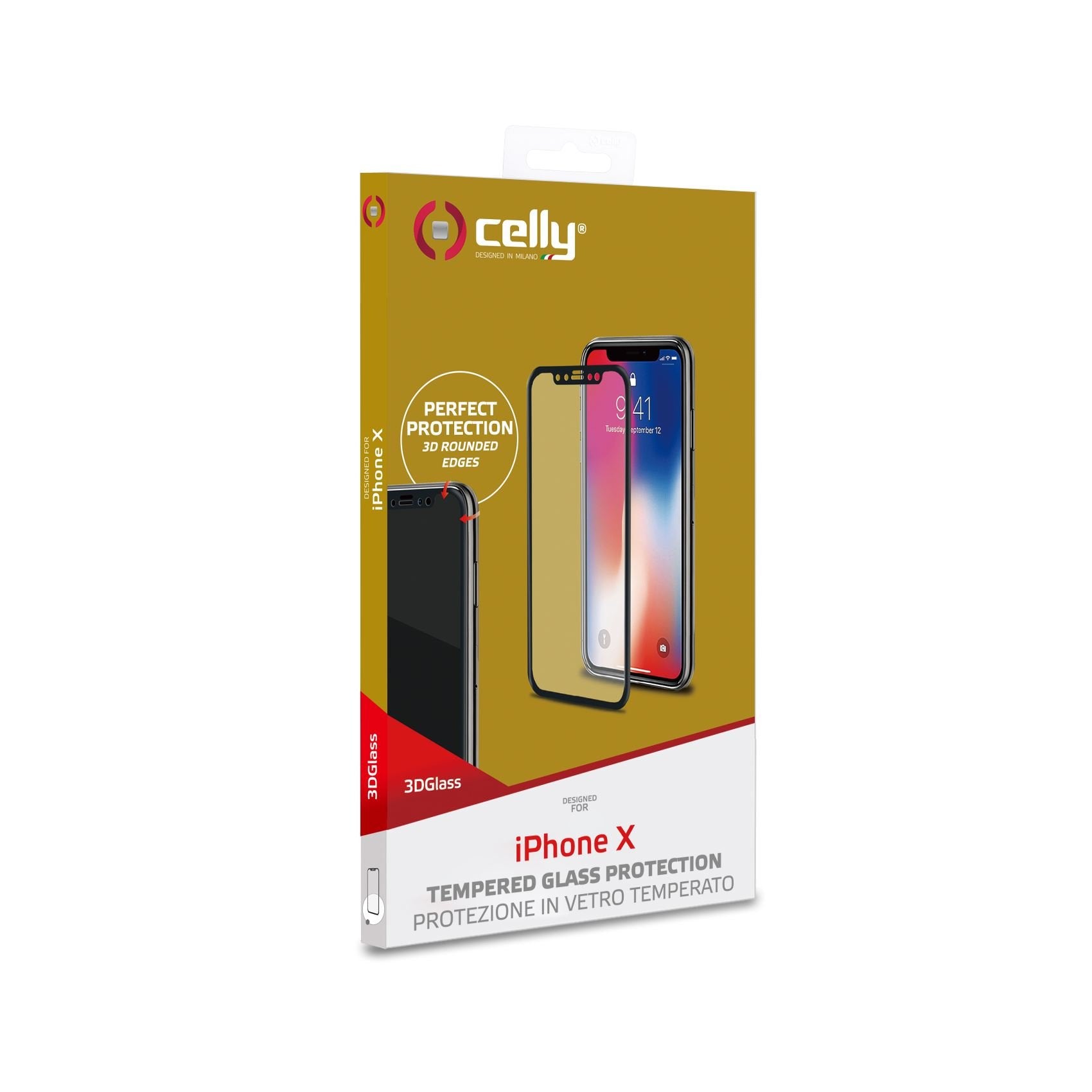 EAN 8021735730750 - Celly 3D Glass Protector de pantalla Apple 1 pieza(s) imagen 2