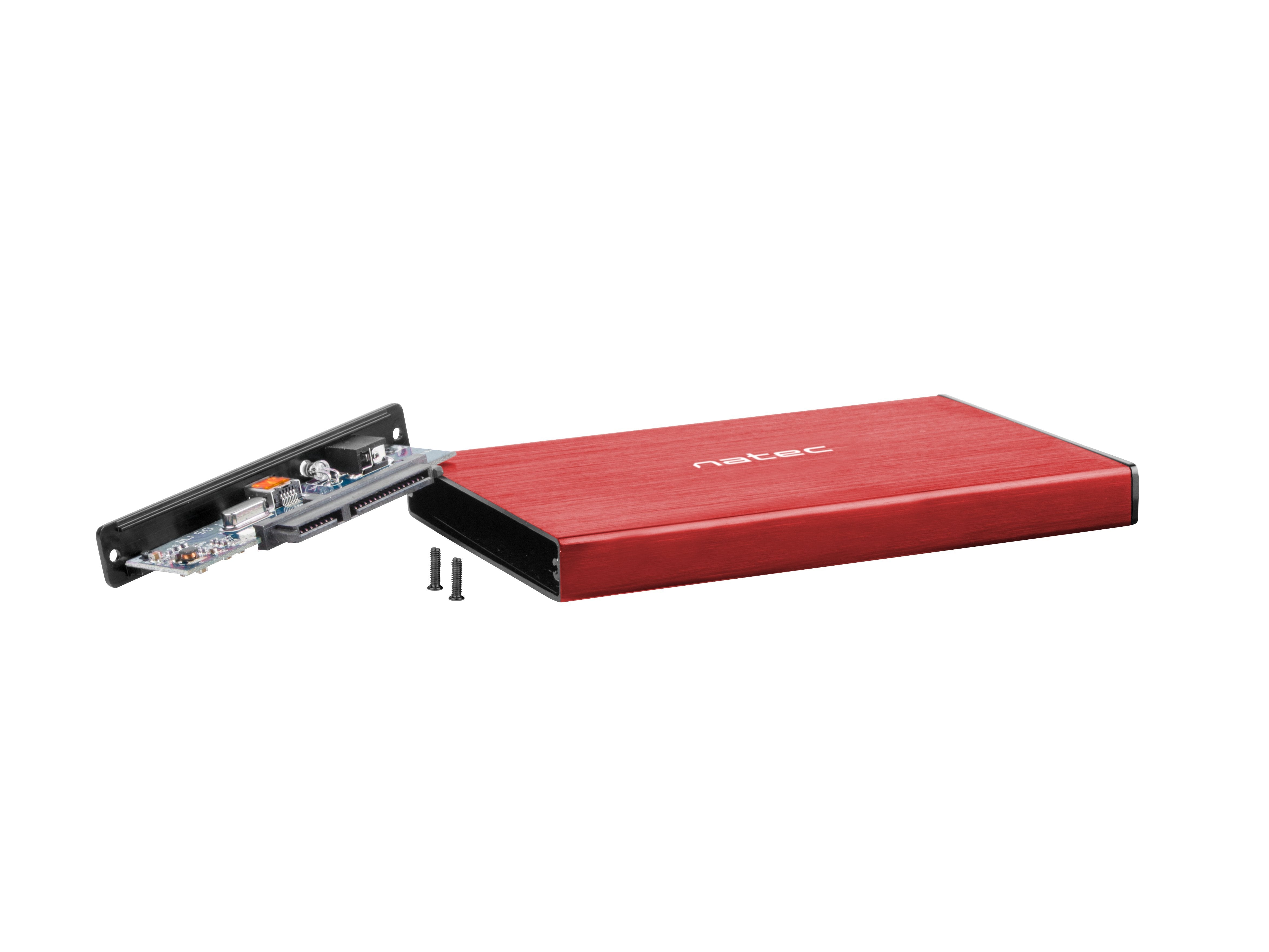 EAN 5901969412505 - NATEC Rhino GO Carcasa de disco duro/SSD Rojo 2.5" imagen 2