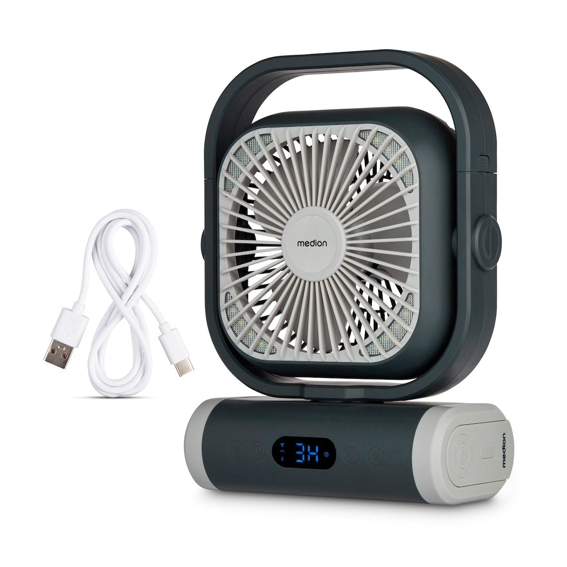 Medion Life Camping Ventilator E10 Tf (Md 12065) (Gris/Blanco) 50078440