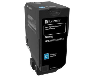 EAN 0734646608756 - Lexmark 74C2HCE cartucho de tóner 1 pieza(s) Original Cian imagen 1