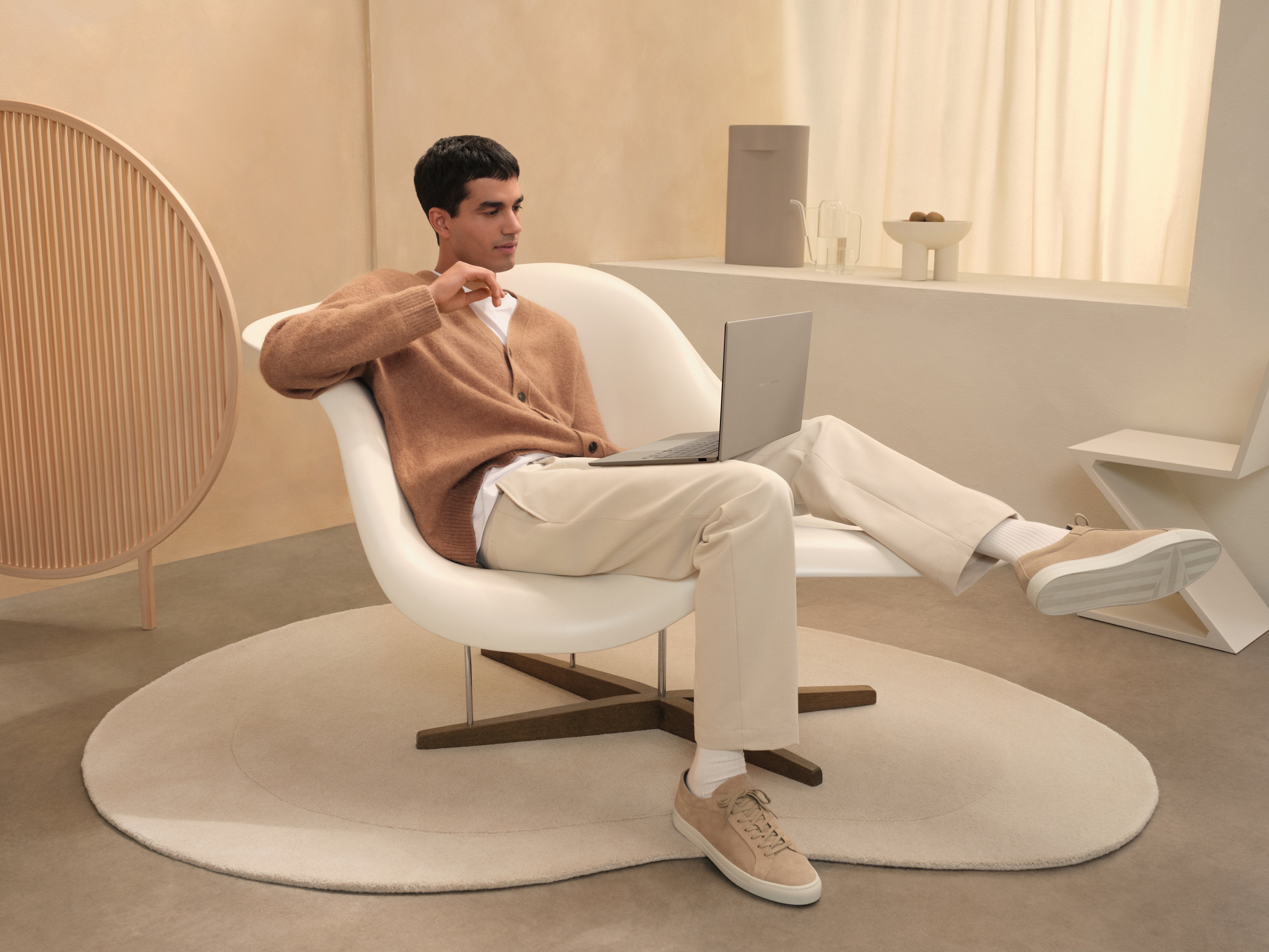 Asus Zenbook A14 Oled Ux3407qa-Qd283w Copilot+ Pc - Ordenador Portátil 14" Wuxga (Qualcomm Snapdragon X (X1-26-100), 32gb Ram, 1tb Ssd, Adreno Gpu, Windows 11 Home) Beige Zabriskie - Teclado Qwerty Español