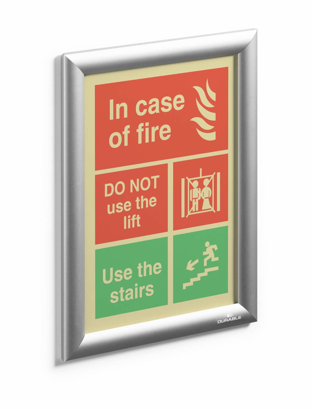 Marco A Presión Durable Aluminio A4 Plata