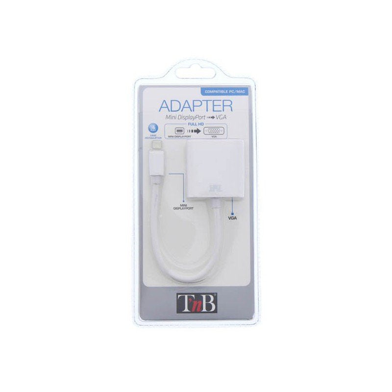 EAN 3303170072165 - T'nB MIDPVGA adaptador de cable de vídeo VGA (D-Sub) Mini DisplayPort Blanco imagen 2