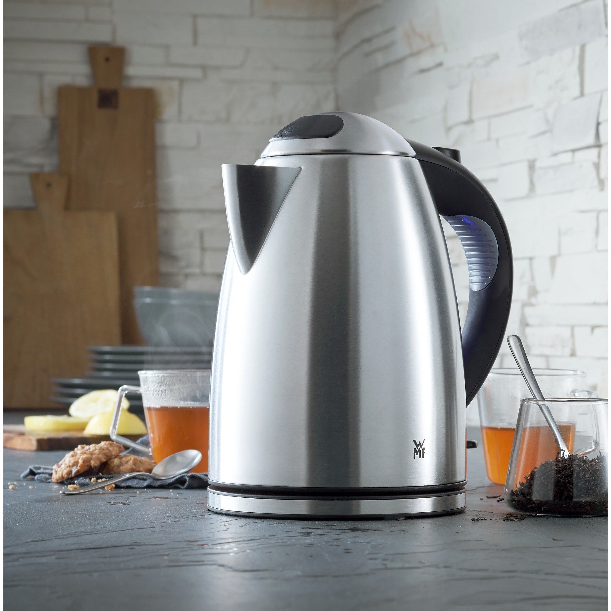 EAN 4211129057905 - WMF Stelio 0413020012 tetera eléctrica 1,7 L 2400 W Negro, Acero inoxidable imagen 9