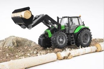 Bruder Deutz Agrotron X720 Con Cargador Frontal, Verde/Negro 4001702030810