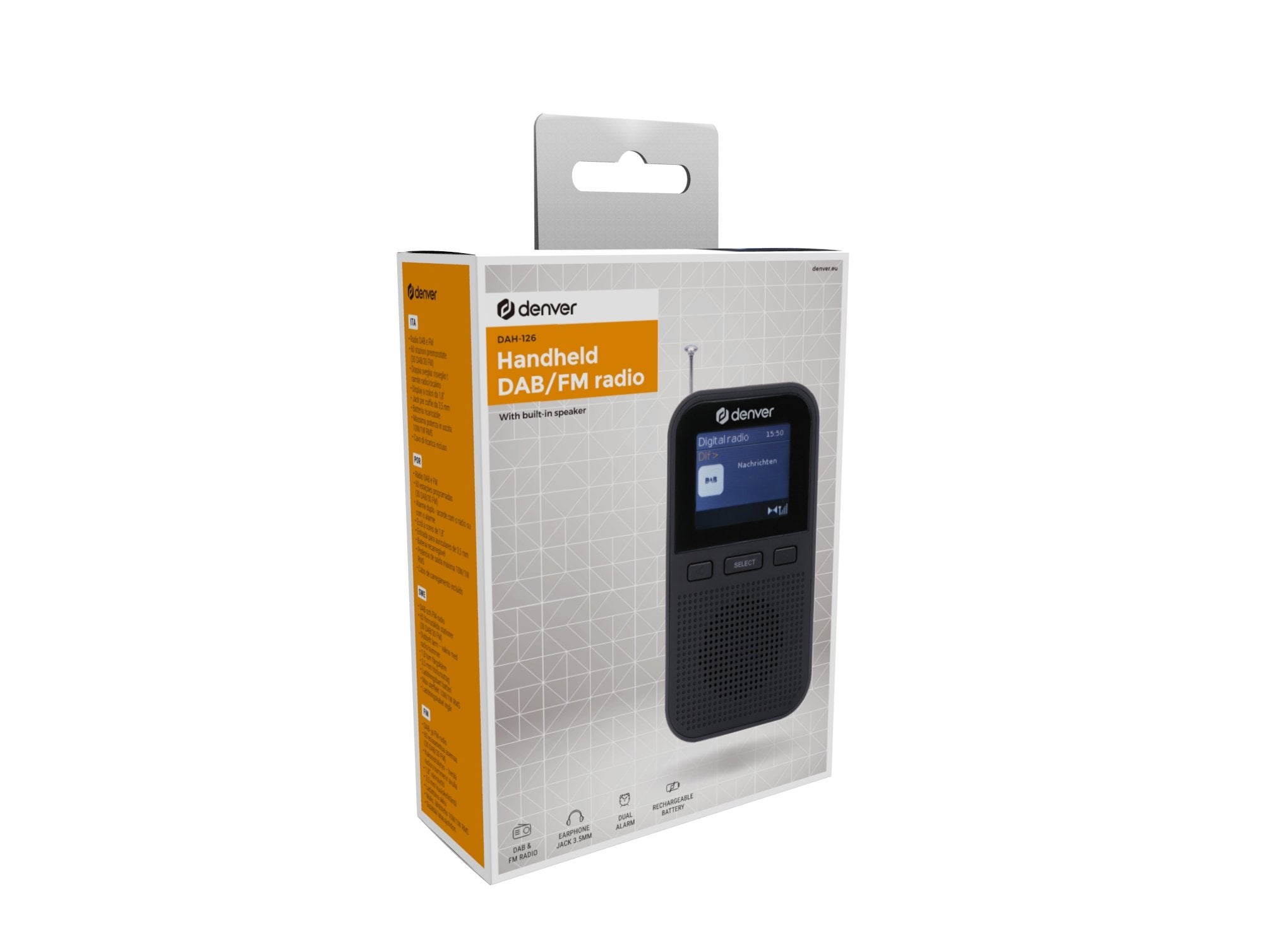 EAN 5706751066276 - Denver DAH-126 Personal Analógico y digital Negro imagen 9