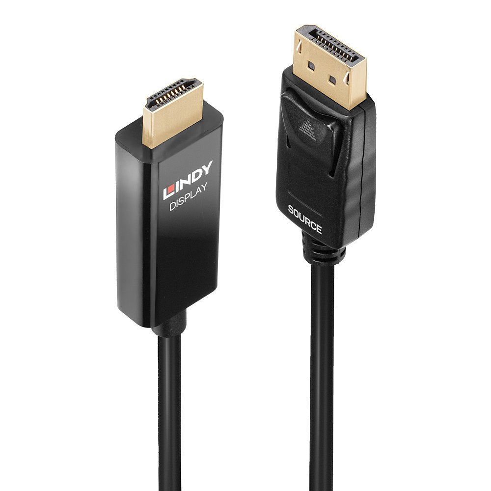 EAN 4002888409278 - Lindy 40927 adaptador de cable de vídeo 3 m DisplayPort HDMI tipo A (Estándar) Negro imagen 1