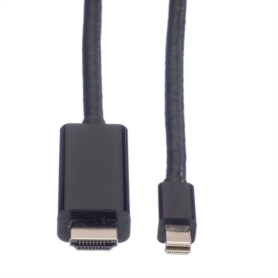 Value Mini Displayport Cable, Mini Dp-Uhdtv, St St, Schwarz, 3 M