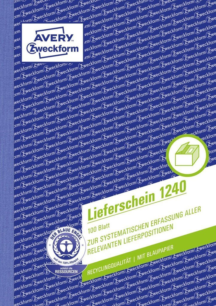 Avery Zweckform Lieferliste - 100 Hoja - A5 (148 X 210 Mm)