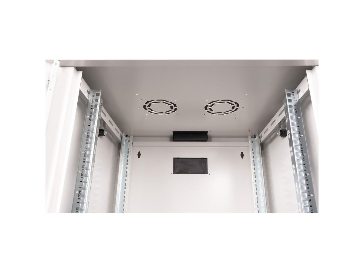 Roline 19-Zoll Wandgehuse Pro 16 He, 600x600 Bxt Grau