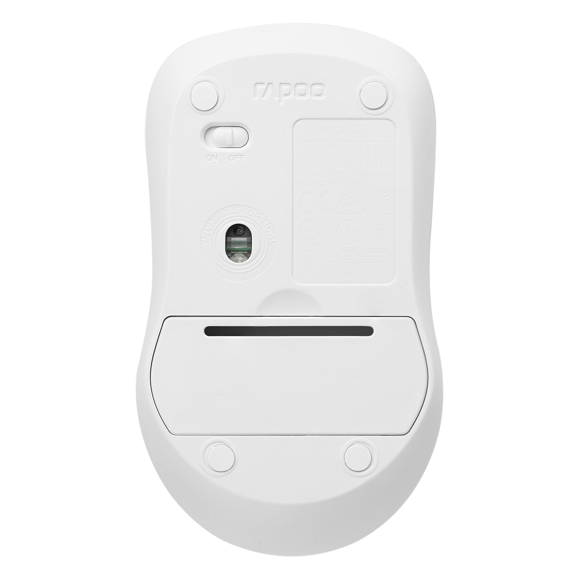 Rapoo 1680 Silent Ratón Ambidextro Rf Inalámbrico Óptico 1000 Dpi