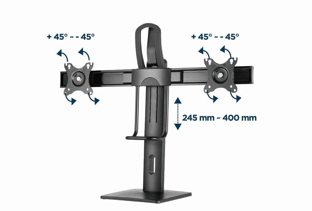 EAN 8716309127639 - Gembird MS-D2-01 soporte para monitor 68,6 cm (27") Escritorio Negro imagen 18