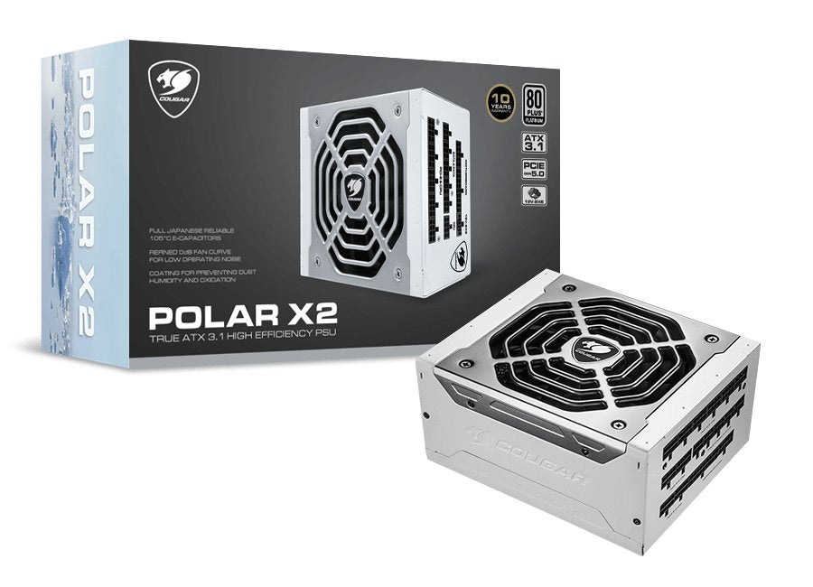 Cougar Netzteil Polar X2 1050w Atx3.1 80 Plus Plat. Modular
