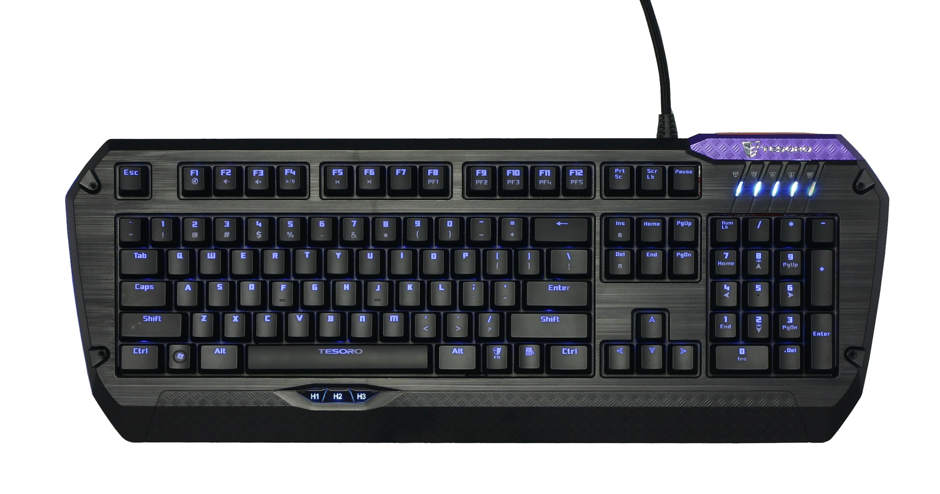 Tesoro Lobera Teclado Usb Azerty Negro