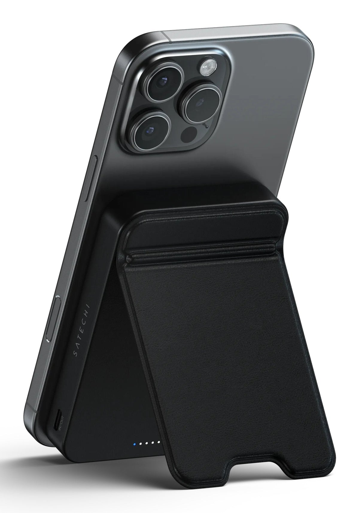 Onthego Magnetic Qi2 Powerbank Stand 10000 Mah Negro