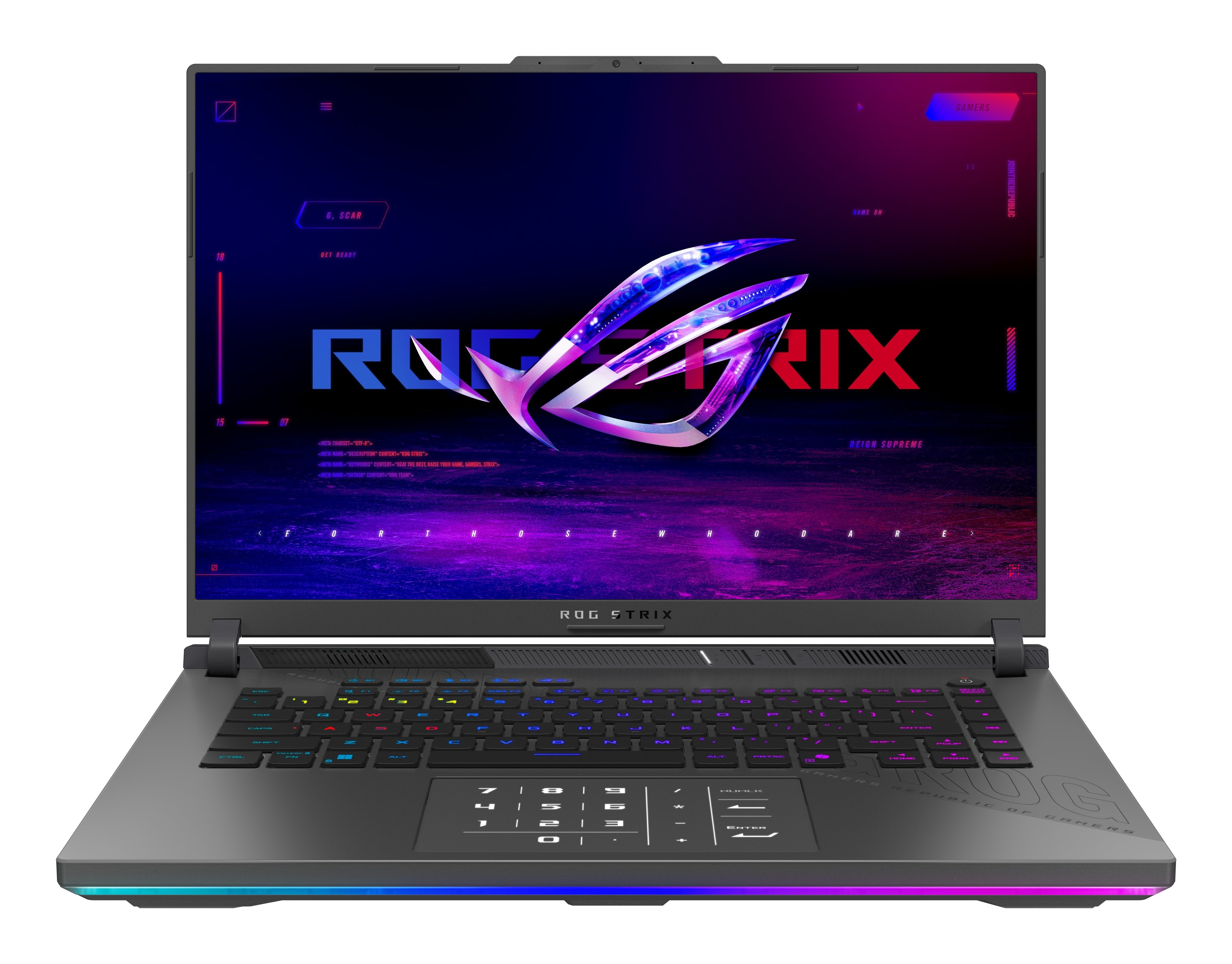 Portátil Asus Rog Strix G16 G614fr-Ts365 16" Amd Ryzen 9 9955hx 16gb 1tb Ssd Rtx 5070 Ti Sin Sistema Operativo
