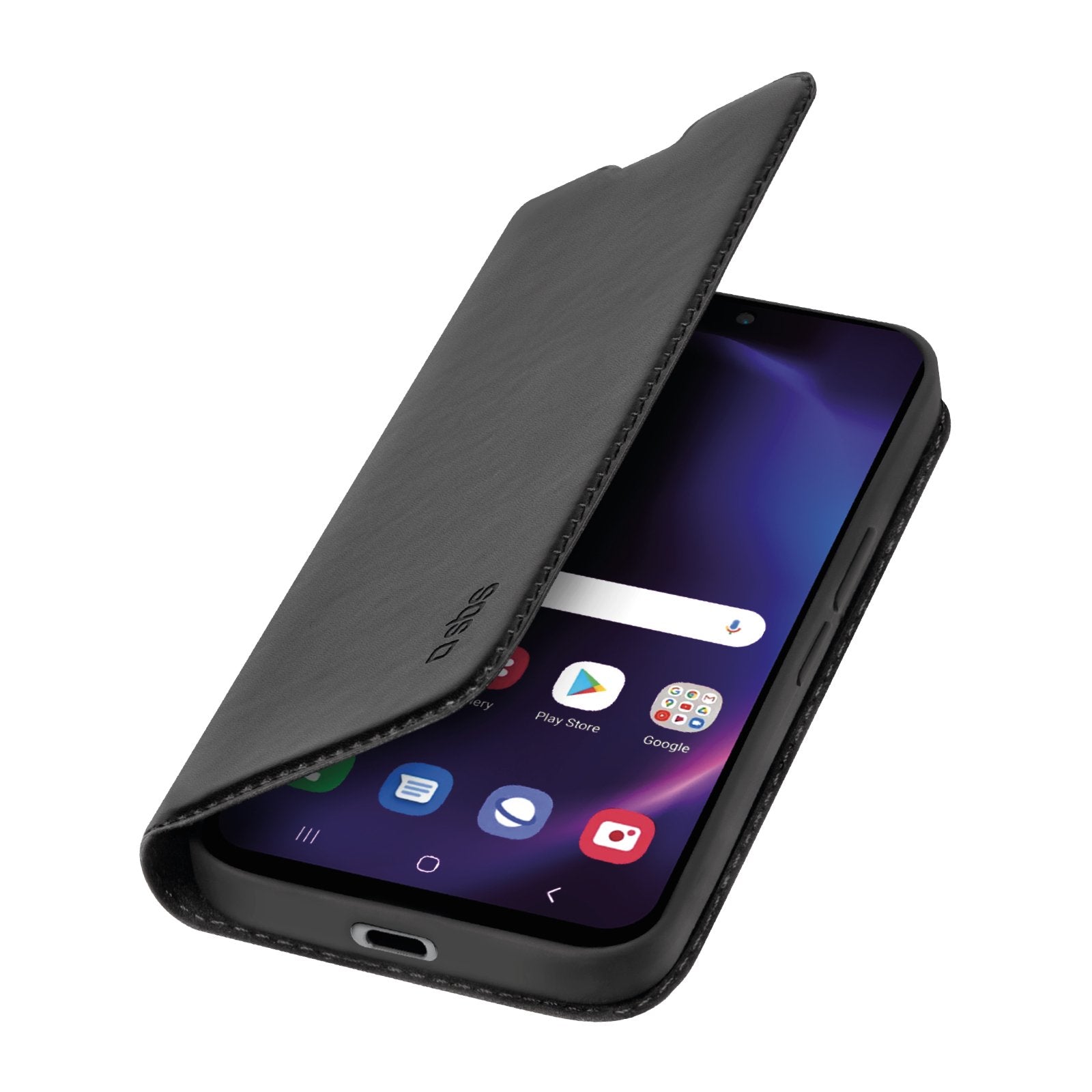 EAN 8018417466571 - SBS TEBKLITESAS24PK funda para teléfono móvil 17 cm (6.7") Funda cartera Negro imagen 1