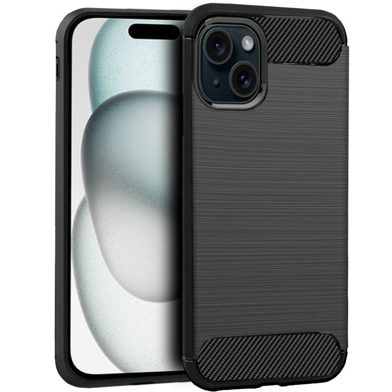 Funda Cool Iphone 15 Carbon Negro