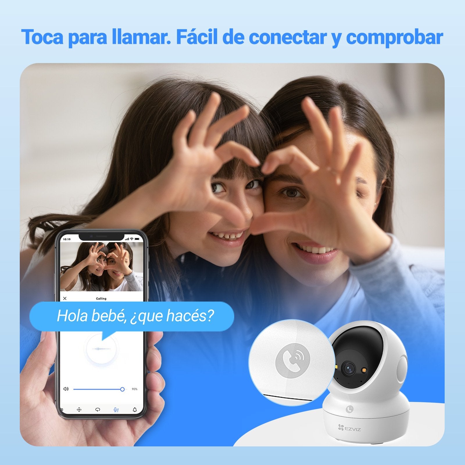 EAN 6941545642147 - EZVIZ H6c G1 3K Esférico Cámara de seguridad IP Interior 2880 x 1620 Pixeles Techo/Pared/Escritorio imagen 48