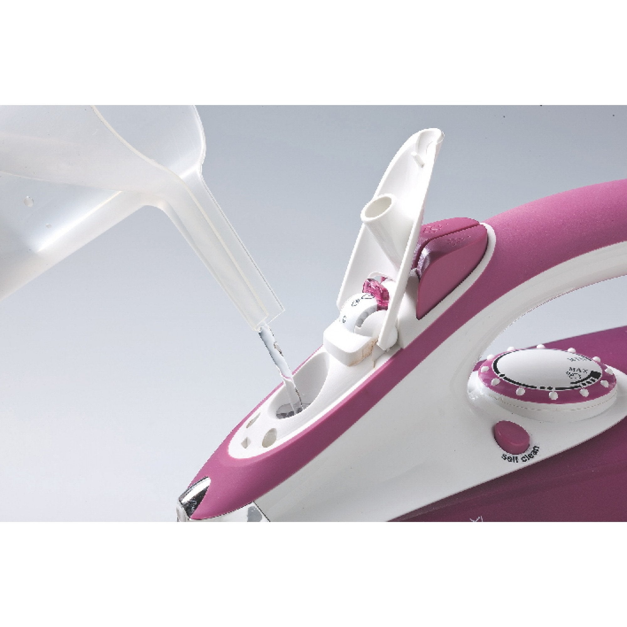EAN 8003705107342 - Ariete 6215/00 Plancha a vapor Suela de acero inoxidable 2200 W Blanco, Púrpura imagen 4