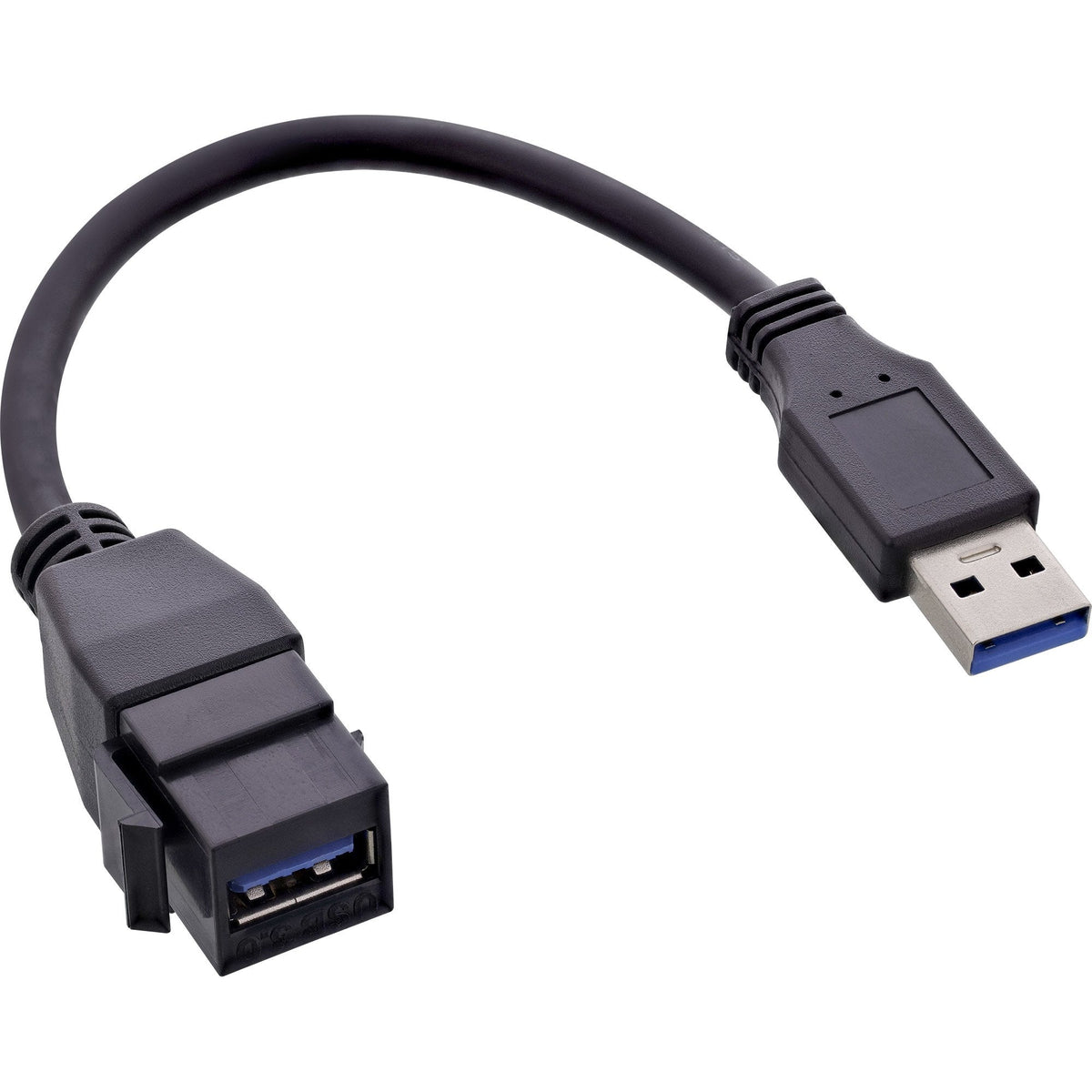 Cable Adaptador Inline Usb 3.2 Gen.1 Keystone, Usb A Macho / Keystone Hembra, 0,2 M