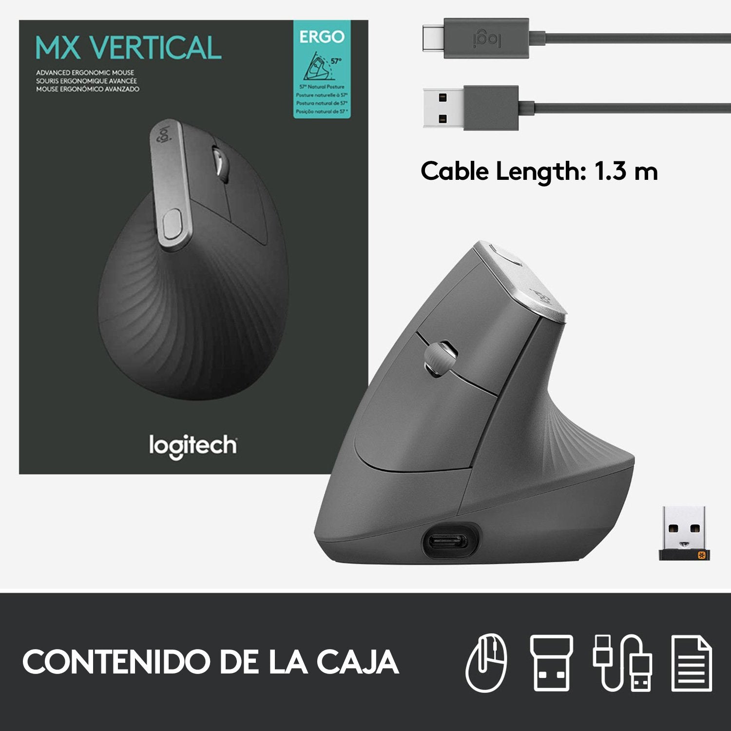 EAN 5099206081901 - Logitech 910-005448 ratón Oficina mano derecha RF Wireless + Bluetooth Óptico 4000 DPI imagen 14