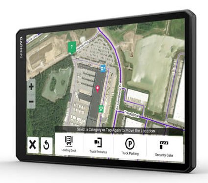 EAN 0753759293772 - Garmin DEZL LGV1010 navegador Fijo 25,6 cm (10.1") TFT Pantalla táctil 554 g Negro imagen 6