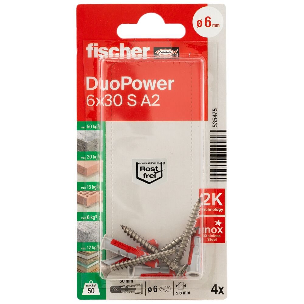 Fischer Taco Duopower 6x30 S A2 K 535475