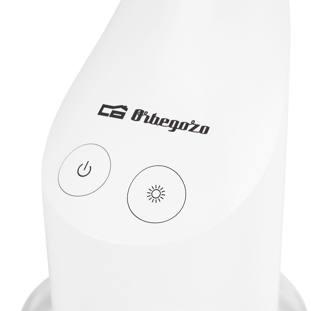 Orbegozo Lp 3000 Lampara Led Escritorio - Luz Regulable - Base Con 7 Colores - Bateria Recargable - Ideal Para Lectura