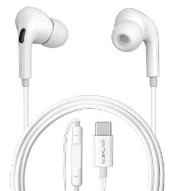Auriculares 4smarts Active In-Ear Stereo Usb Tipo-C Basic Blanco