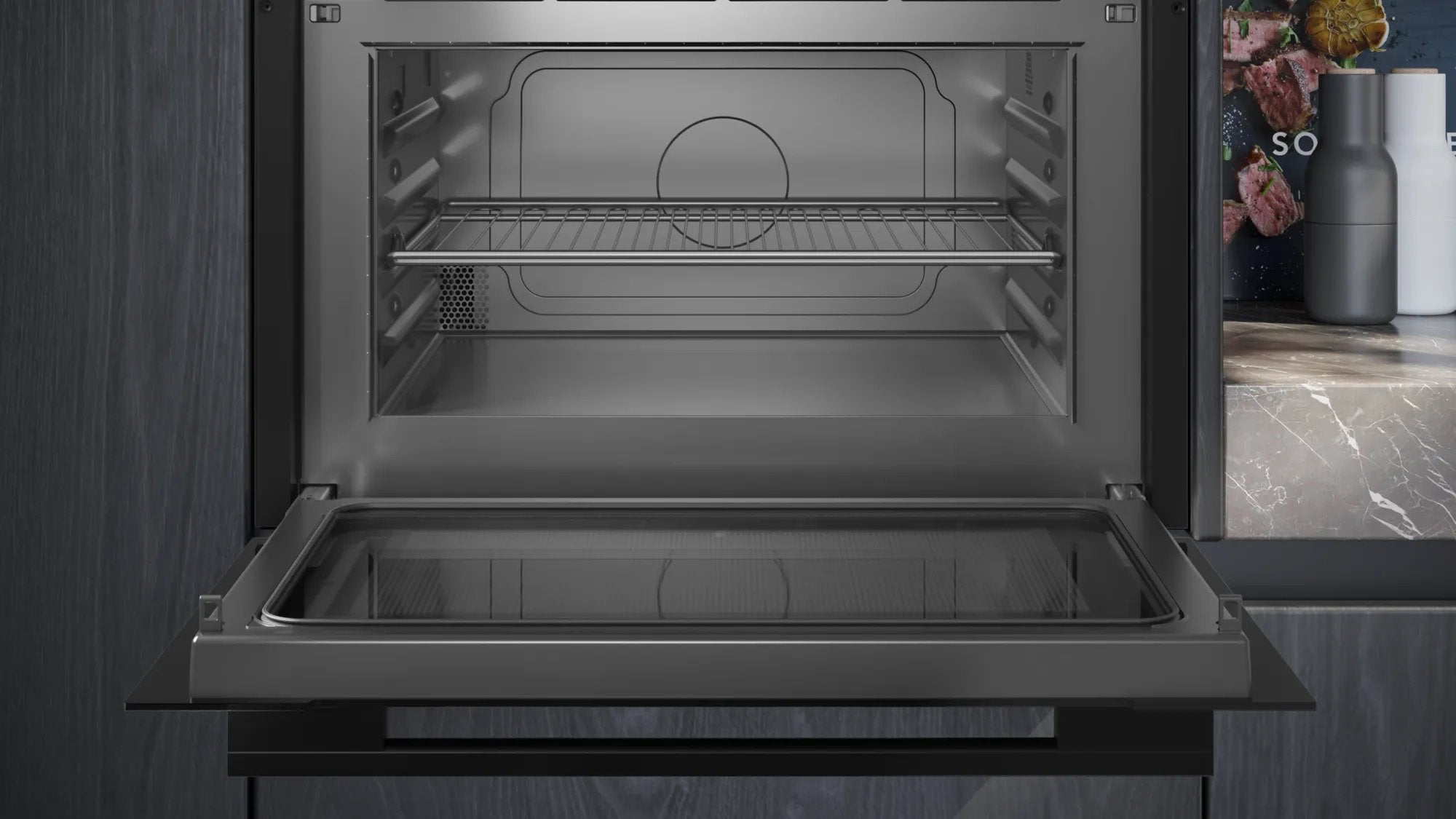 Siemens Ce732gxb1 Iq700, Microondas Negro/Acero Inoxidable Ce732gxb1