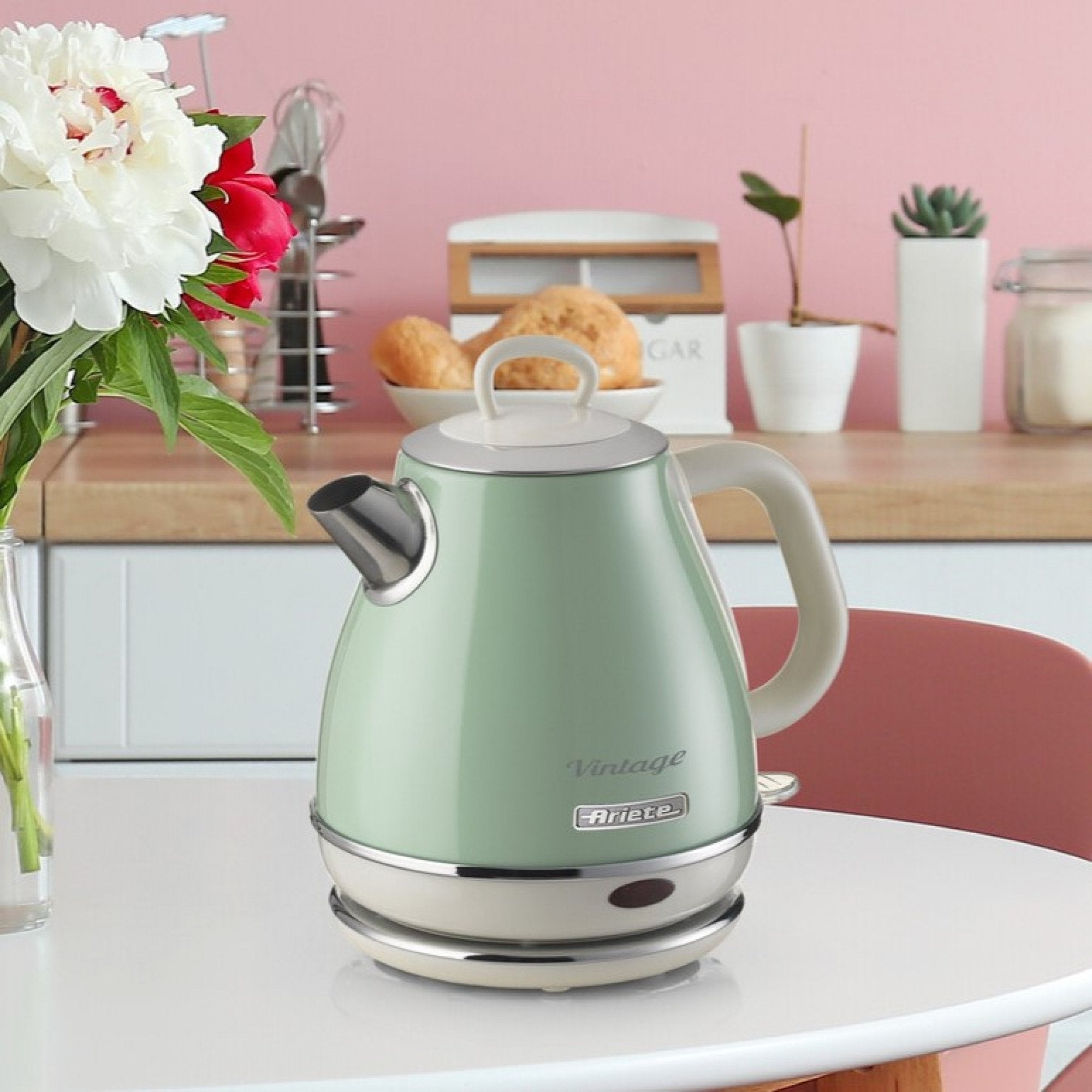 Hervidor De Agua Ariete Vintage 1l, Verde