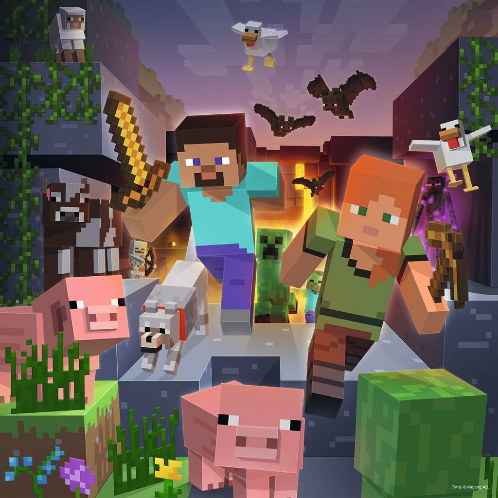 Puzzle Minecraft 3x49pzs