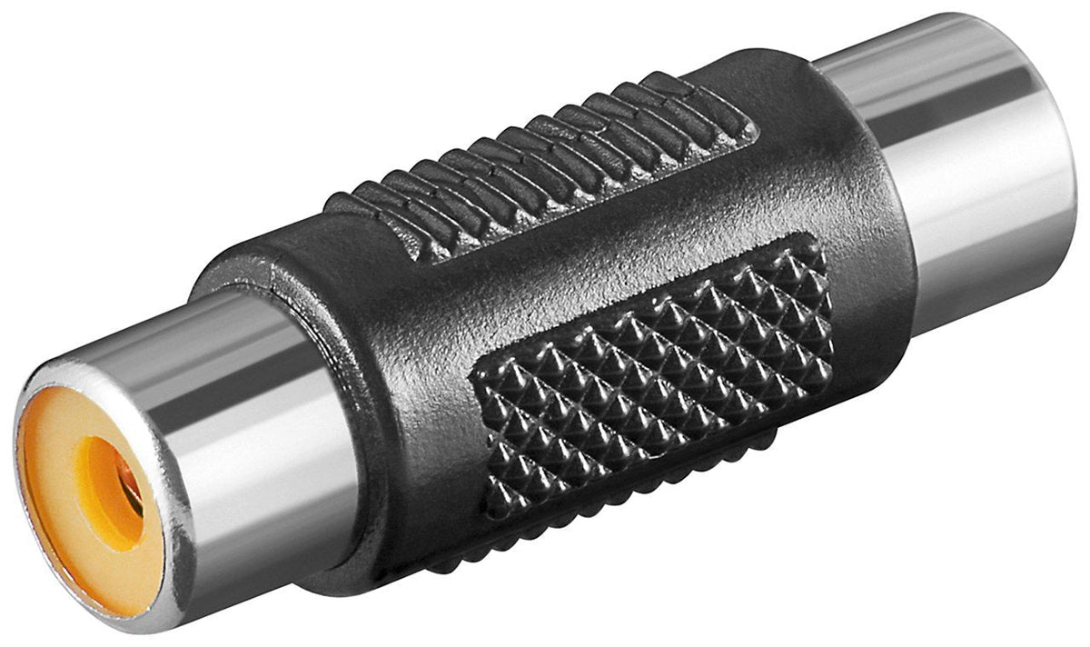 Goobay 11608 Cambiador De Género Para Cable Rca Negro