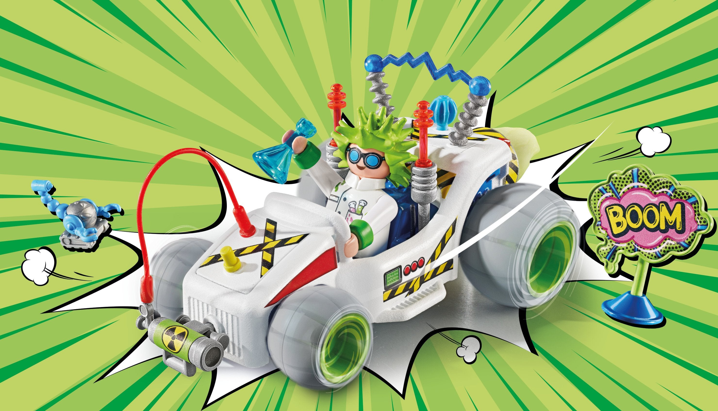 Playmobil 71633 Funstars Racing Profesor, Juguete De Construcción 71633