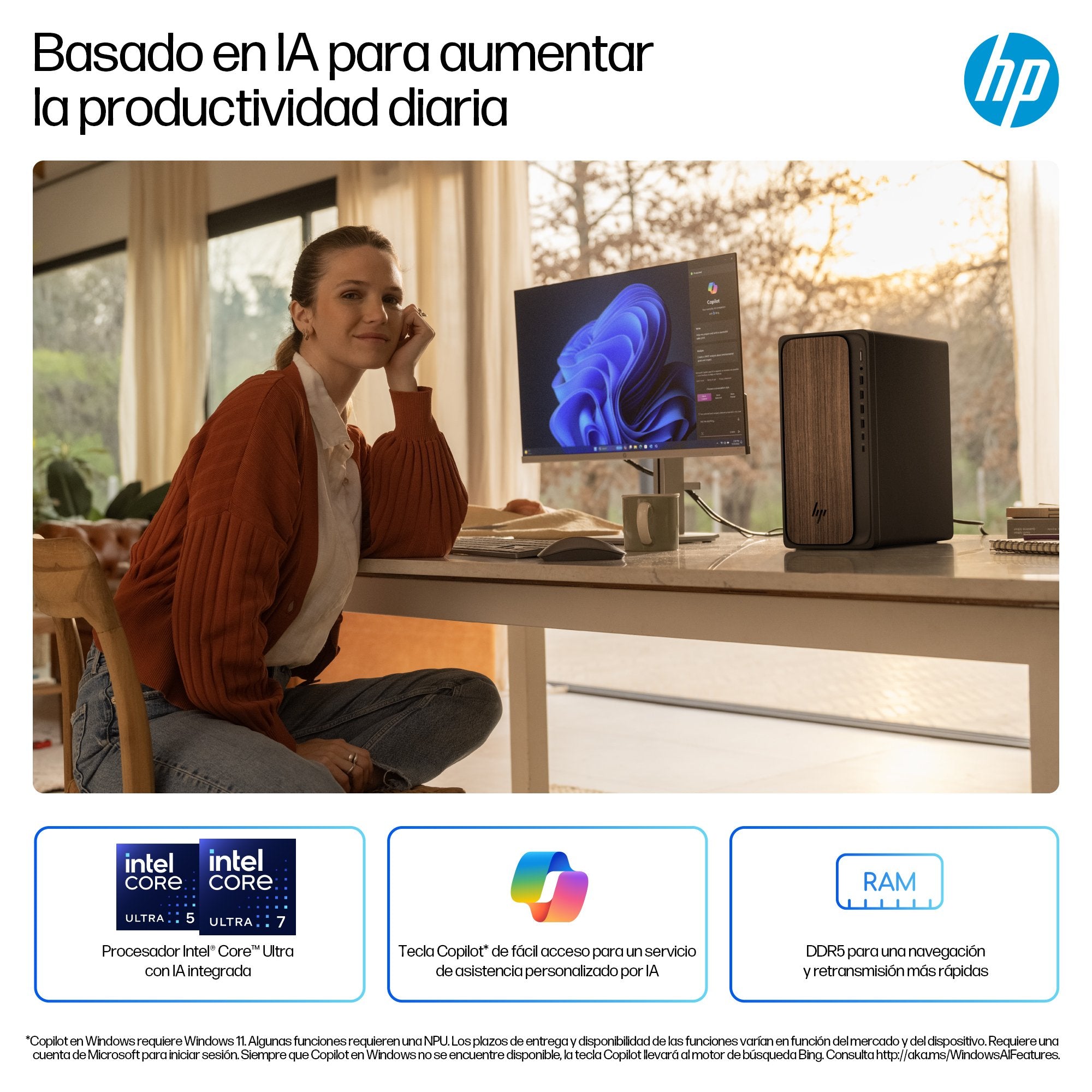 EAN 0199642962392 - HP OmniDesk AI M03-0016ns PC Intel Core Ultra 5 225 16 GB DDR5-SDRAM 1 TB SSD Windows 11 Home Torre AI PC imagen 8